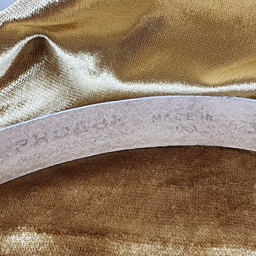 Vintage Phoebe Leather Belt Women's Size Small Cream White Brass Made in Spain - Picture 6 of 11